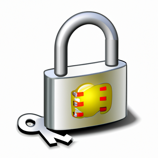 An illustration of a lock symbol on a web browser, representing security.