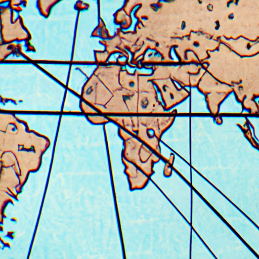 A world map showing countries where Tether is predominantly used.